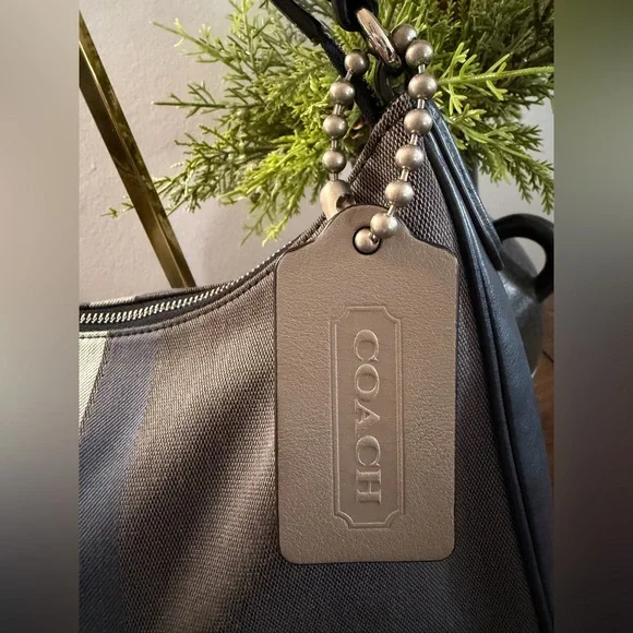 Coach Varsity Stripe Hobo Bag - Picture 7 of 13